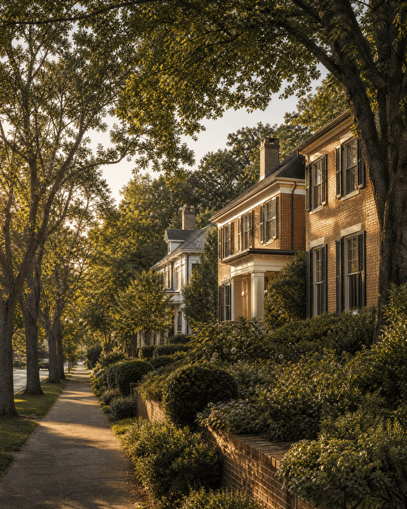 Matthews neighborhood in the Charlotte area